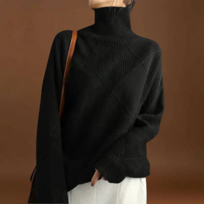 Cecíla - Kényelmes magas nyakú pulóver