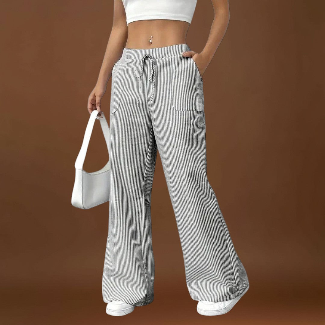 Emina - Elegáns részletekkel rendelkező kényelmes, bő nadrág