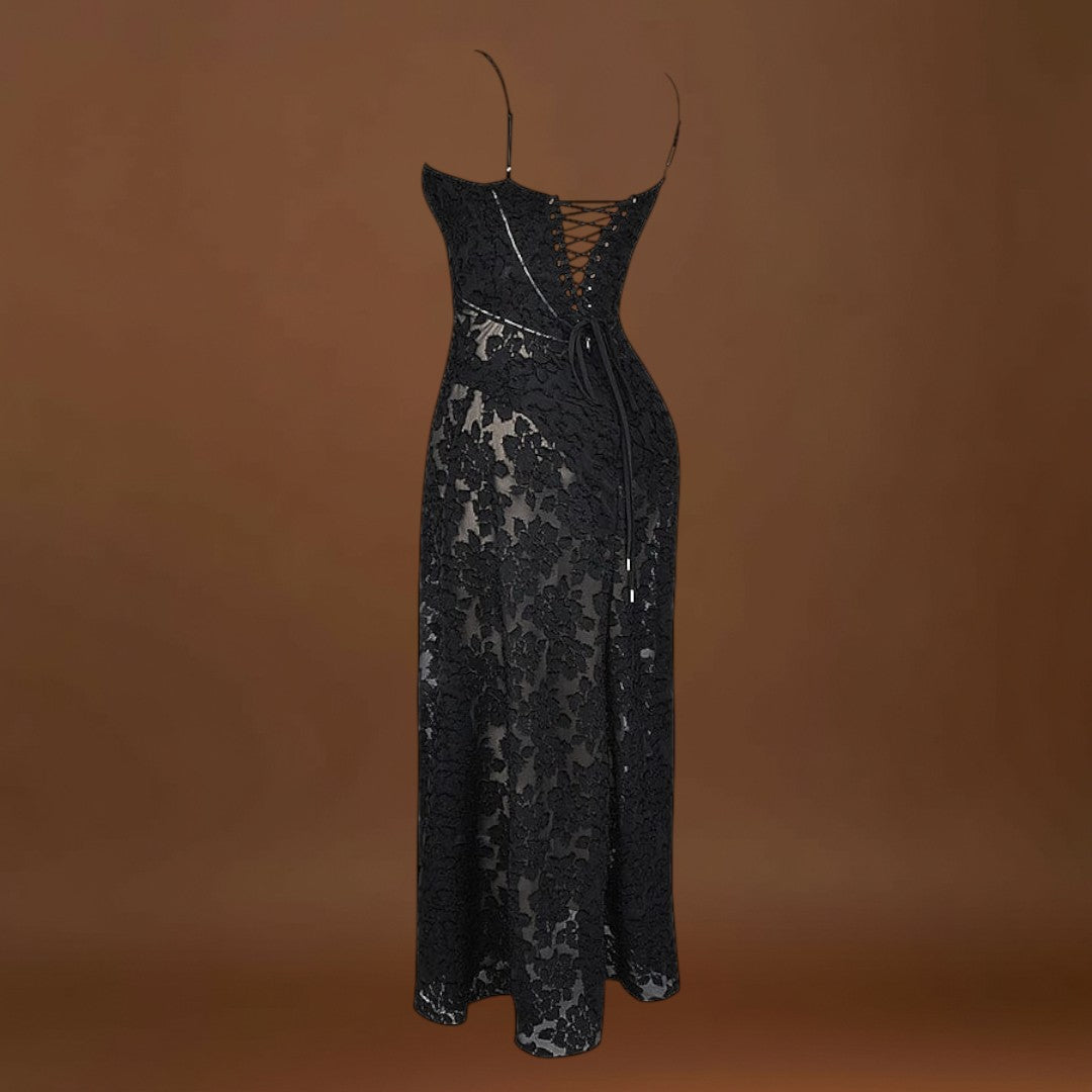 Karolina - Elegáns hosszú ruha esküvőkre és rendezvényekre