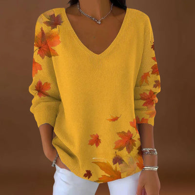 Georgina - Elegáns Pulóver V-nyakkal