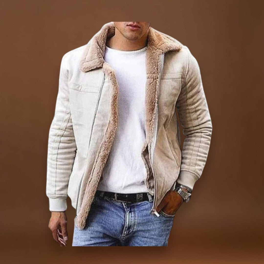 Rénó - Meleg téli kabát műszőrme béléssel