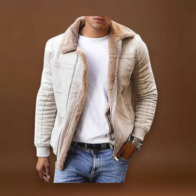 Rénó - Meleg téli kabát műszőrme béléssel