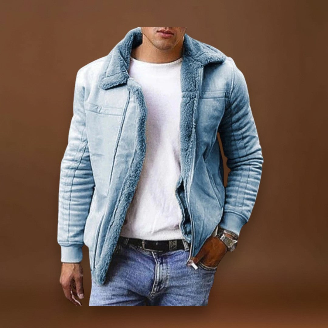 Rénó - Meleg téli kabát műszőrme béléssel