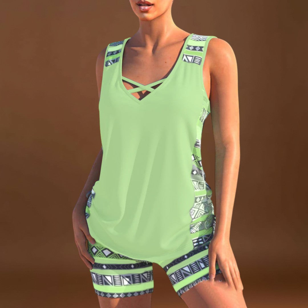 Petra - Geometrikus mintás tankini