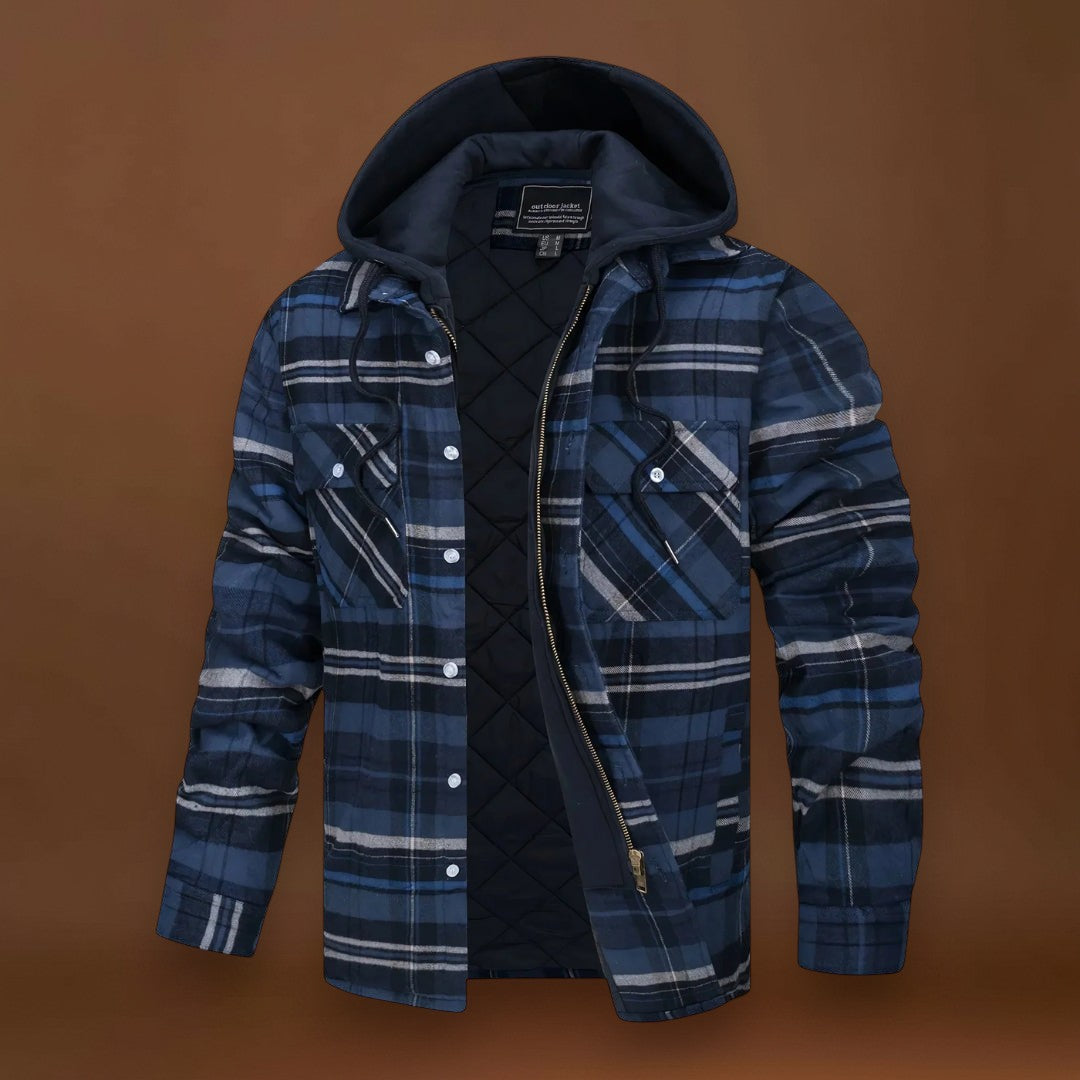 Kádár - Kockás Kabát Cipzárral