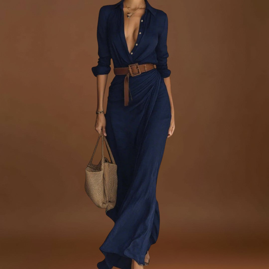 Zorka - Hosszú ujjú maxi ruha