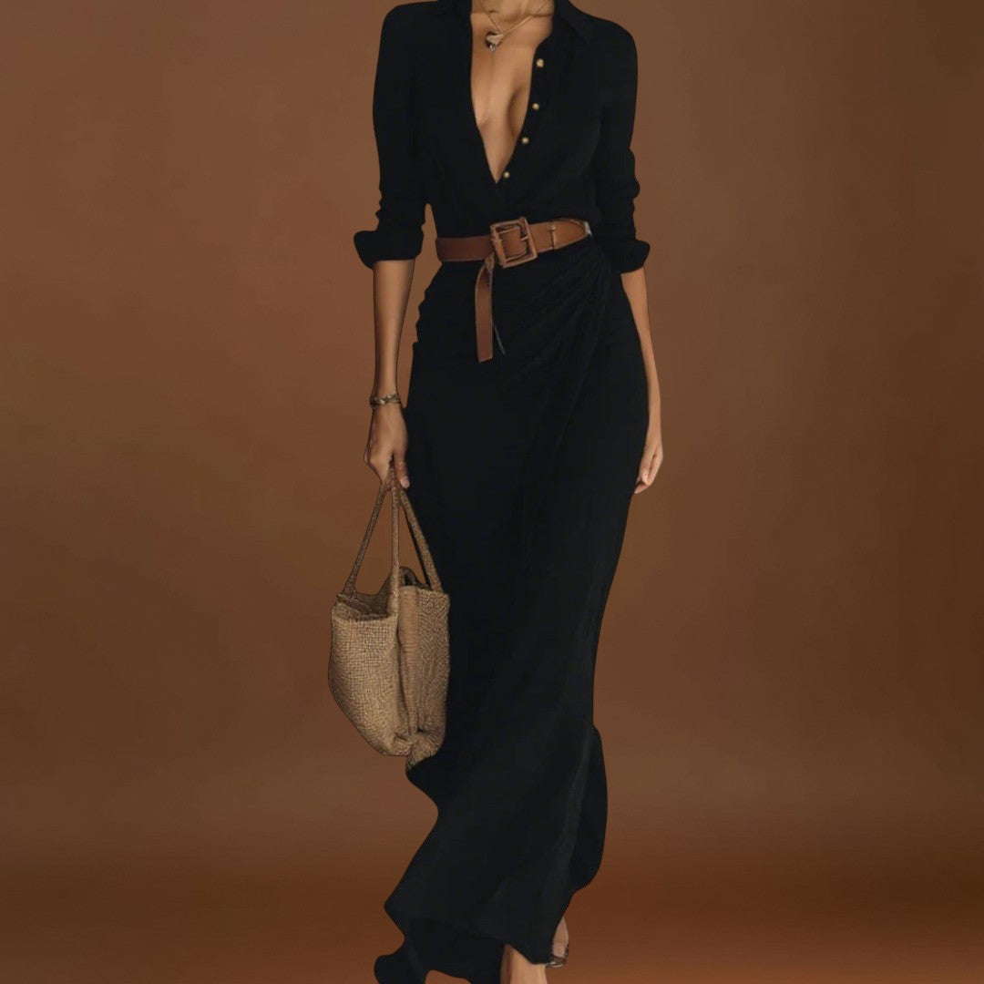 Zorka - Hosszú ujjú maxi ruha