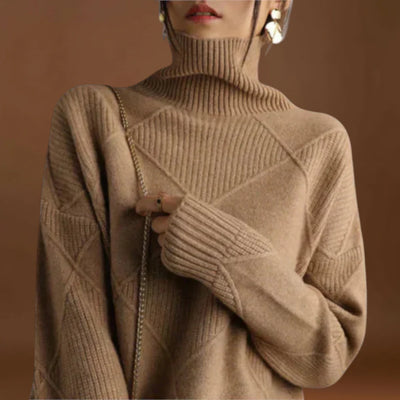 Baranka - Magas nyakú, kényelmes pulóver