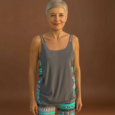 Petra - Geometrikus mintás tankini