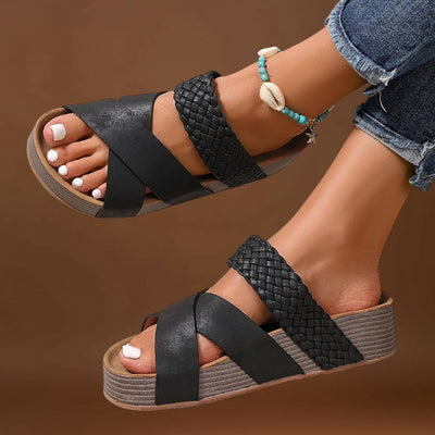 Jadviga-Róza - Bőr ortopéd szandál