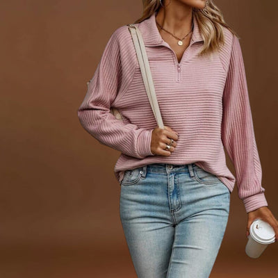 Ina - Elegáns pulóver cipzárral