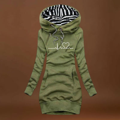 Flaviána - Elegáns Kapucnis Pulóver