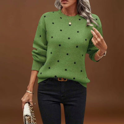 Apollónia - Pöttyös kötött pulóver