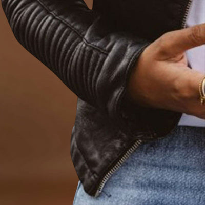 Kamélia - Elegáns bőrkabát