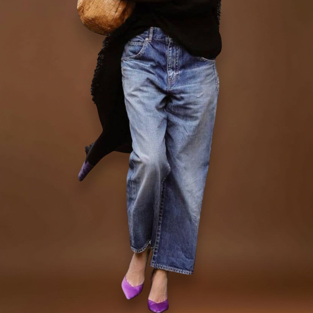 Etel - Széles szárú farmernadrág