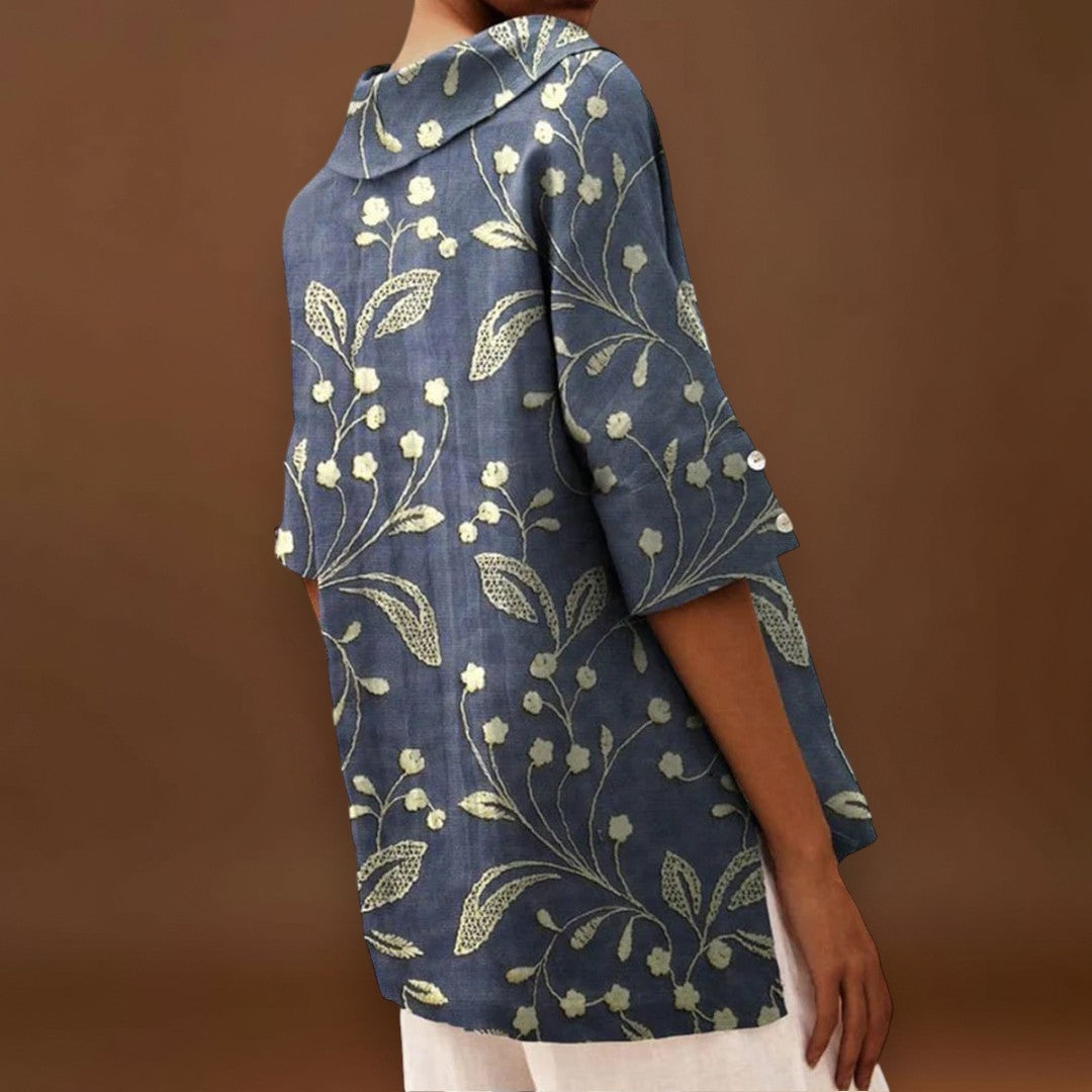 Izabellka - Elegáns Vászon Top