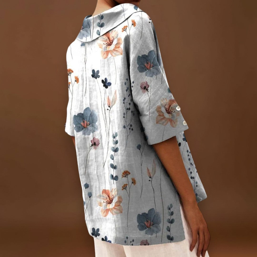 Izabellka - Elegáns Vászon Top