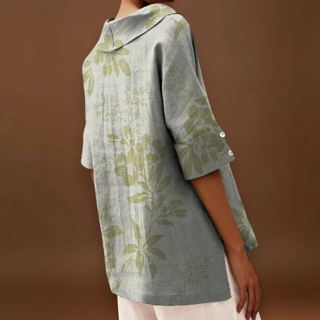 Izabellka - Elegáns Vászon Top