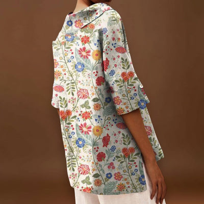 Izabellka - Elegáns Vászon Top