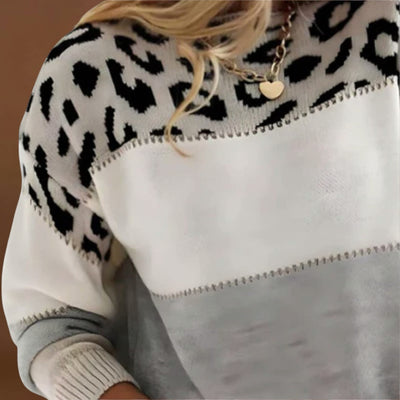 Badorka - Kényelmes, leopárdmintás pulóver