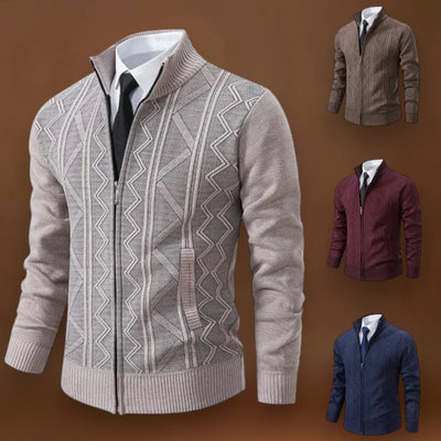 Hugó - Hosszú Kardigán Elülső Cipzárral