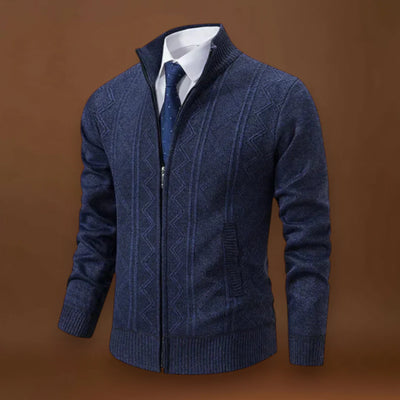 Hugó - Hosszú Kardigán Elülső Cipzárral