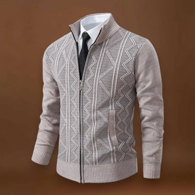 Hugó - Hosszú Kardigán Elülső Cipzárral