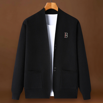 József - Rugalmas Illeszkedésű Bordás Kötött Kardigán