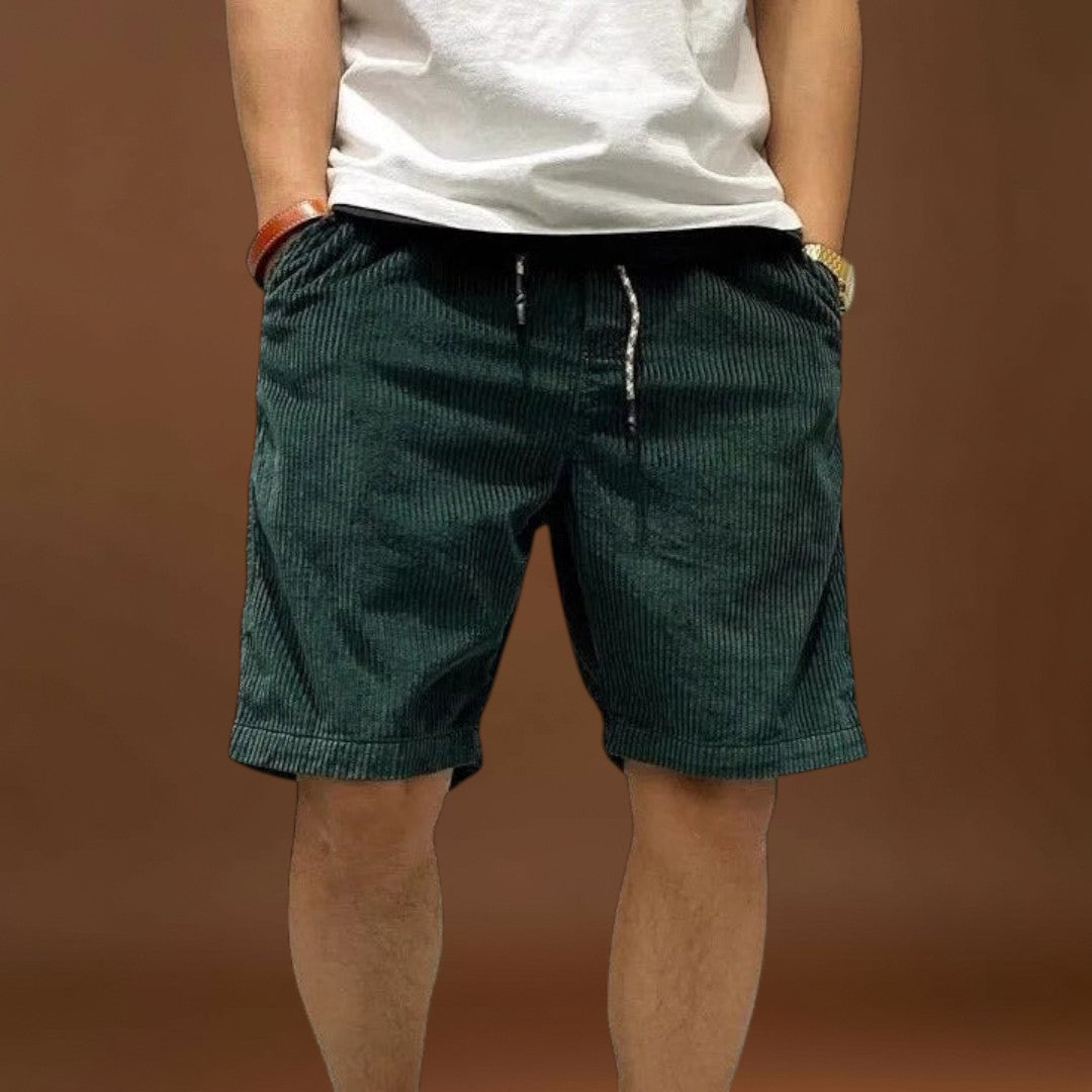 Kordbársony Rövidnadrág - Közepes Derék és Biztonságos Zsebek