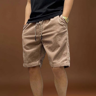 Kordbársony Rövidnadrág - Közepes Derék és Biztonságos Zsebek