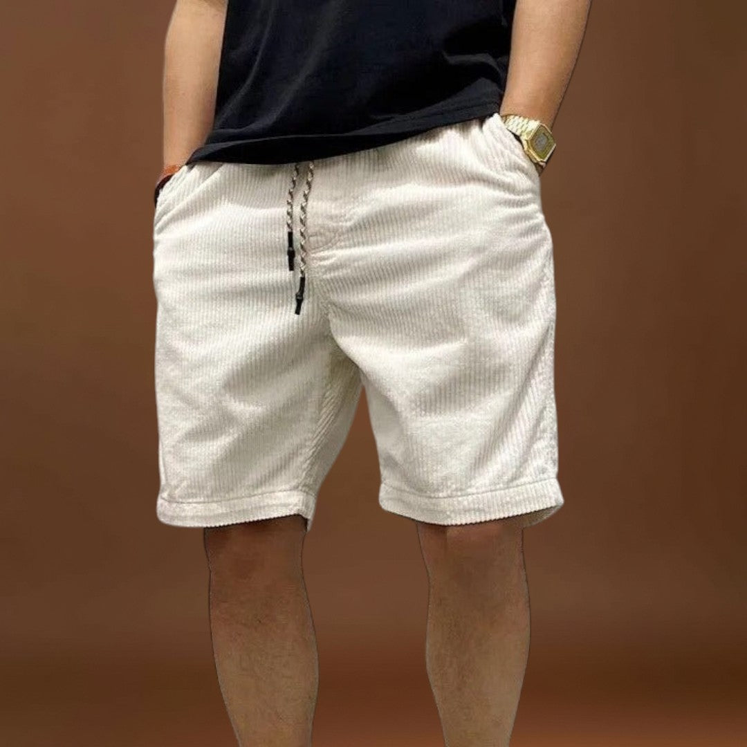 Kordbársony Rövidnadrág - Közepes Derék és Biztonságos Zsebek