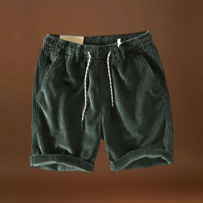 Kordbársony Rövidnadrág - Közepes Derék és Biztonságos Zsebek