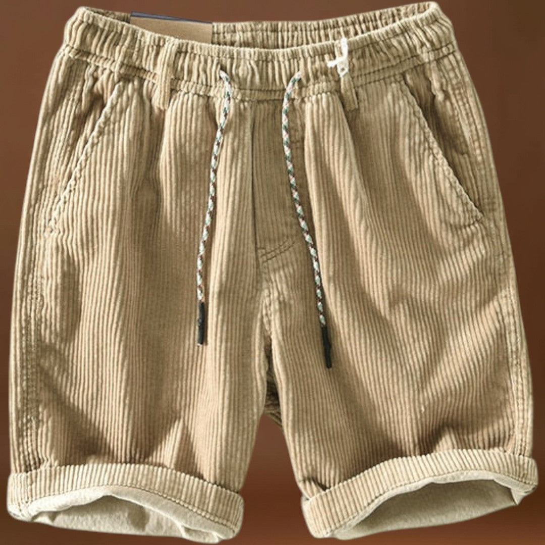 Kordbársony Rövidnadrág - Közepes Derék és Biztonságos Zsebek