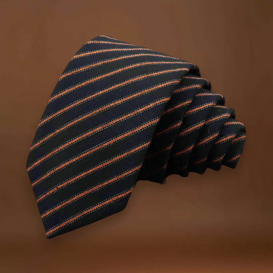 Csapó - Vintage Nyakkendő Csíkos Pamutból