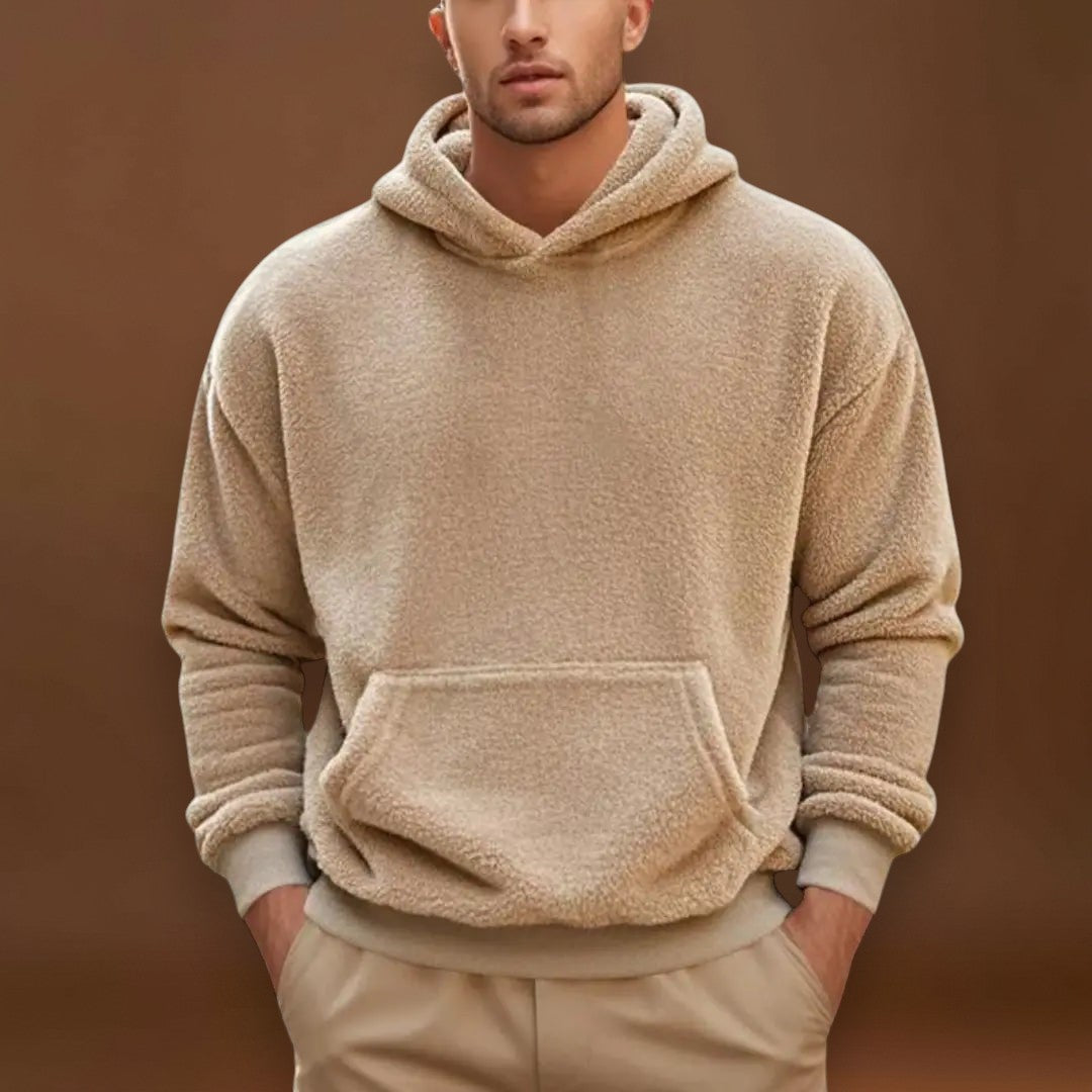 Dezső - Fleec keverék, beépített kapucnival és meleg zsebbel