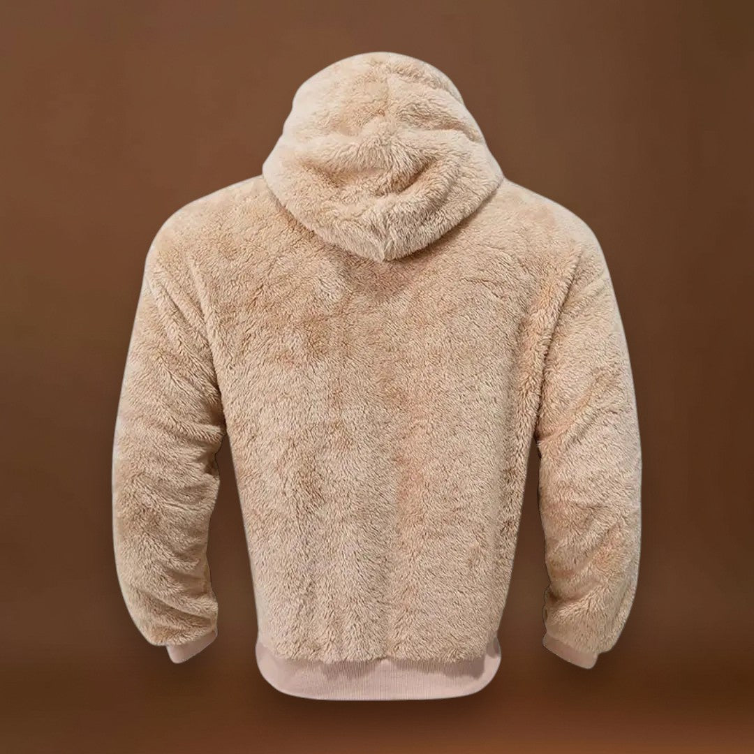 Ádori- Fleece keverék kapucnival és meleg zsebbel