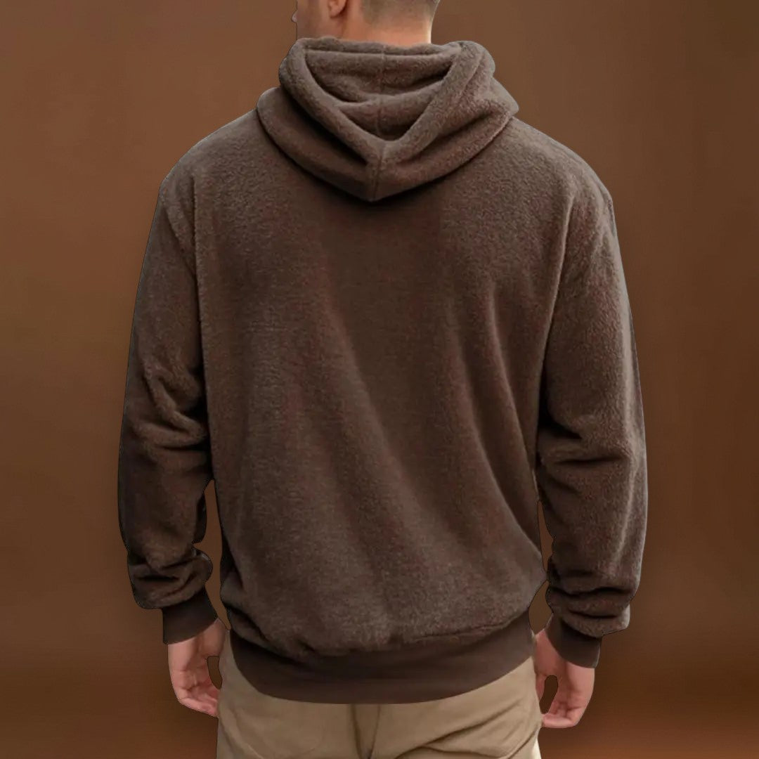 Dezső - Fleec keverék, beépített kapucnival és meleg zsebbel