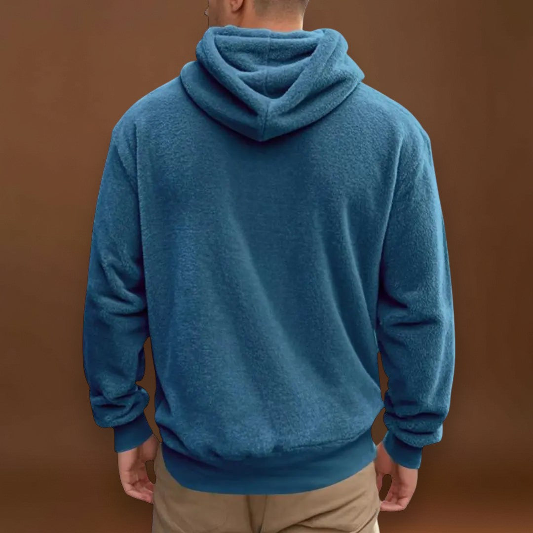 Ádori- Fleece keverék kapucnival és meleg zsebbel