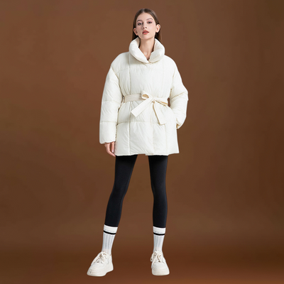 Indira - Övvel ellátott steppelt kabát