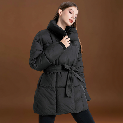 Indira - Övvel ellátott steppelt kabát