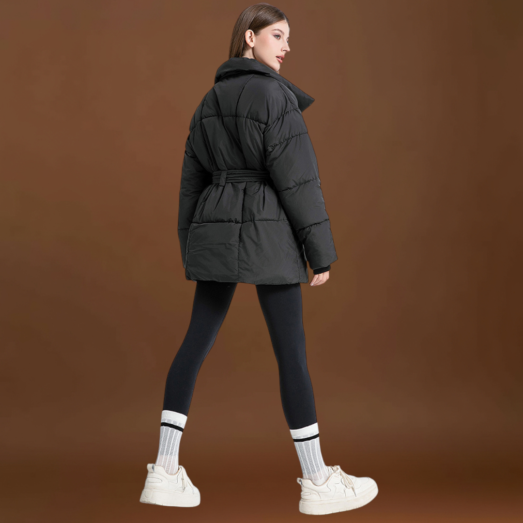 Indira - Övvel ellátott steppelt kabát