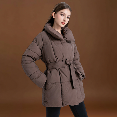 Indira - Övvel ellátott steppelt kabát