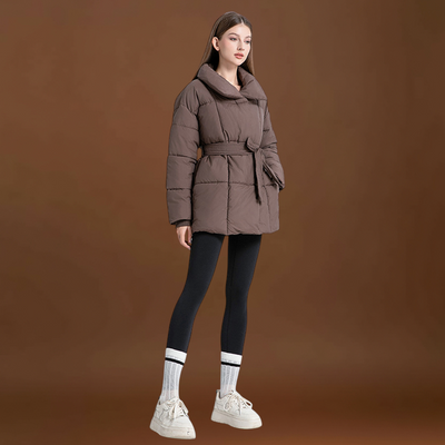 Indira - Övvel ellátott steppelt kabát