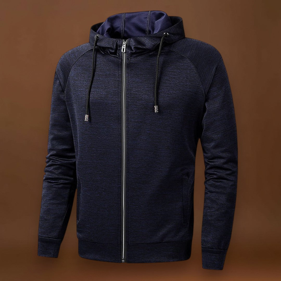 Torda-Kázmér- Beépített Kapucni és Elülső Cipzár a Szél Elleni Védelemért