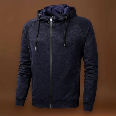 Torda-Kázmér- Beépített Kapucni és Elülső Cipzár a Szél Elleni Védelemért