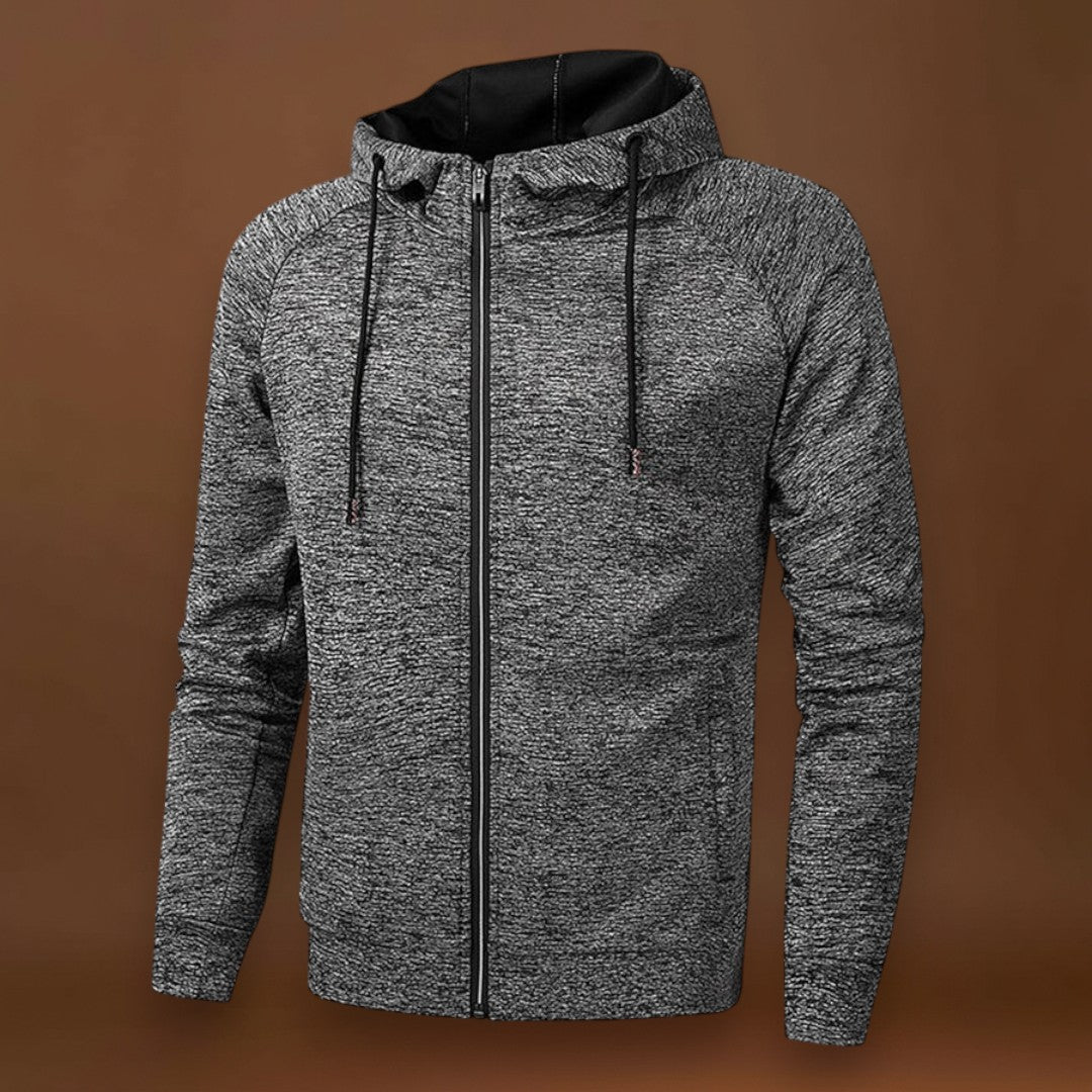 Torda-Kázmér- Beépített Kapucni és Elülső Cipzár a Szél Elleni Védelemért