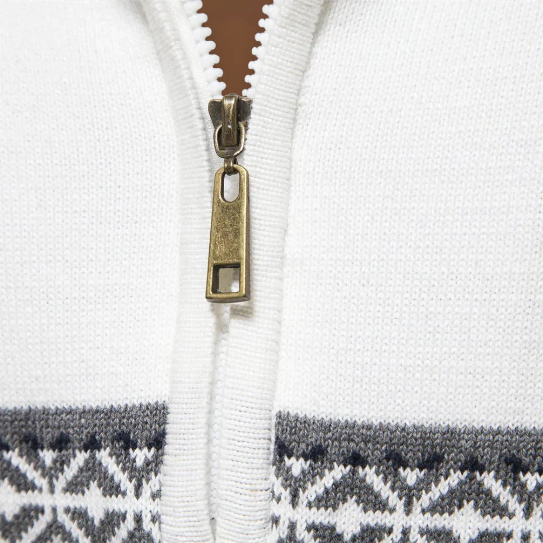 Álmos - Különleges Vegyes Fonatú Pulóver