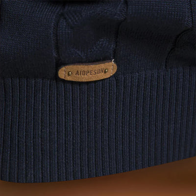 Álmos - Különleges Vegyes Fonatú Pulóver