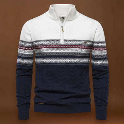 Álmos - Különleges Vegyes Fonatú Pulóver