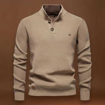 Tormás - Magas Nyakú Kötött Pulóver Kényelmesen